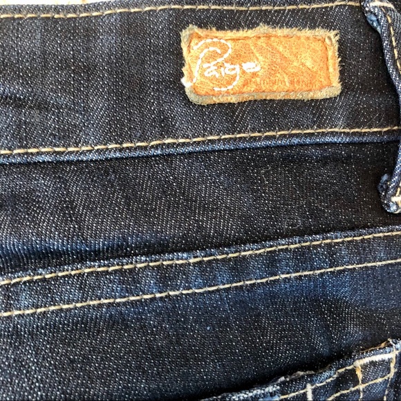 NWOT SZ 28 Paige Benedict Canyon Dark Wash Jeans - Picture 8 of 8